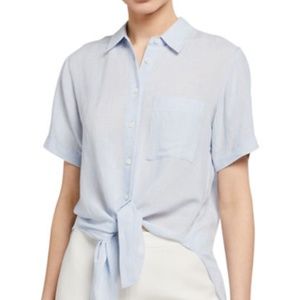 Theory Hekanina Front Tie Shirt